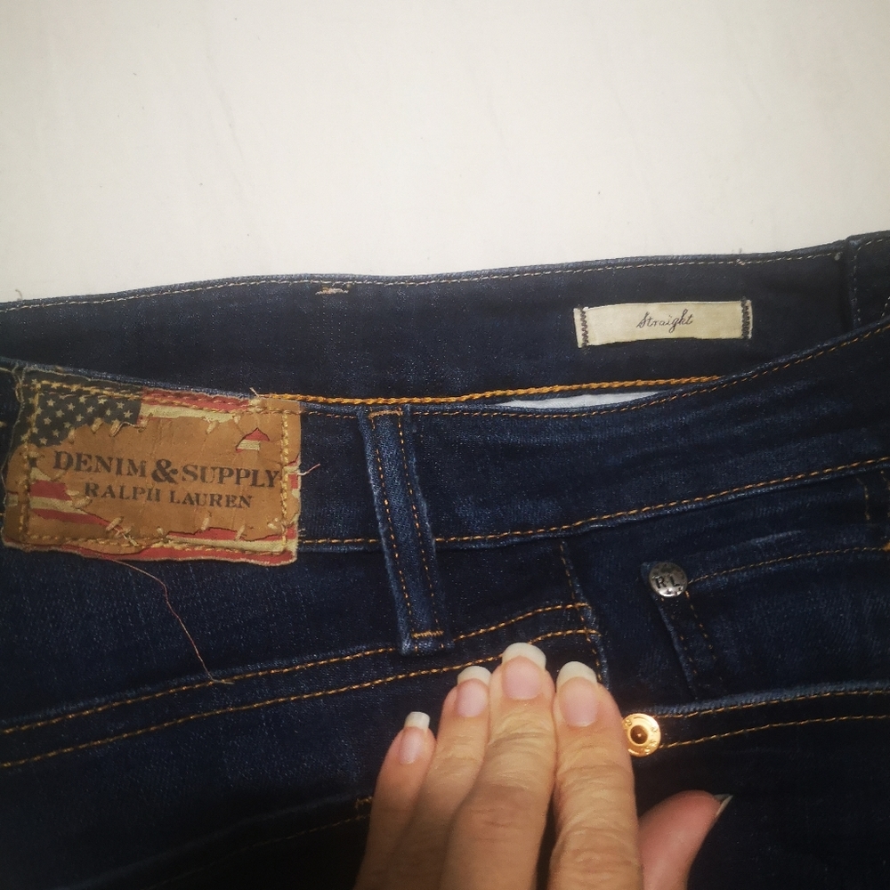 Denim & Supply Ralph Lauren Straight Leg dark wash jeans 24/32